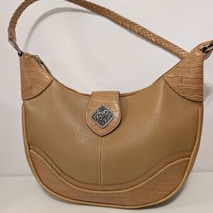 Coldwater Creek Beige and Tan Shoulder Bag